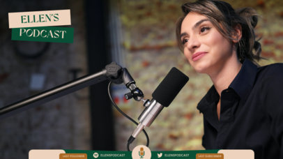 Simple Twitch Overlay Template for Podcasts 5544 el1