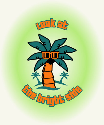 T-Shirt Design Maker Featuring Illustrated Characters with Positive Messages