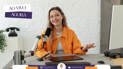 Talk Show Podcast Twitch Overlay Generator 5544E-el1