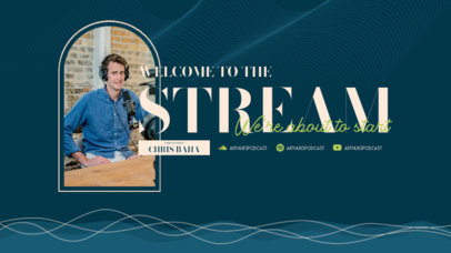 Starting Soon Twitch Screen Generator for a Live Podcast Stream 5545A-el1