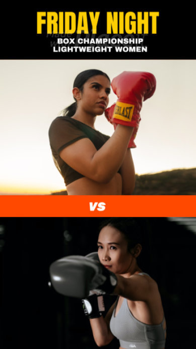 Instagram Story Video Creator to Promote a Women's Box Championship Tournament
