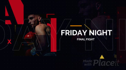 Slideshow Video Maker For a Men Boxing Fight Event 3376a 5791-el1