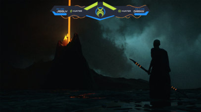 Twitch Overlay Creator with an Intergalactic-Style Graphic