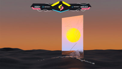 Twitch Overlay Generator Featuring a Surrealistic Landscape