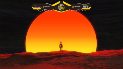 Twitch Overlay Maker with an Interplanetary-Style Background