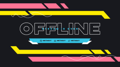 Twitch Overlay Creator with a Futuristic Design for an Offline Stream Announcement 5542c-el1