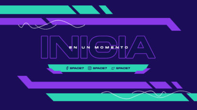 Twitch Overly Generator Featuring Modern Graphics for a Starting Soon Screen 5542e-el1