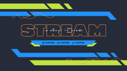 Modern Twitch Screen Generator with a Starting Soon Text 5542b-el1