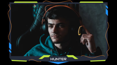 Futuristic OBS Webcam Frame Creator for Twitch Players 5540b-el1