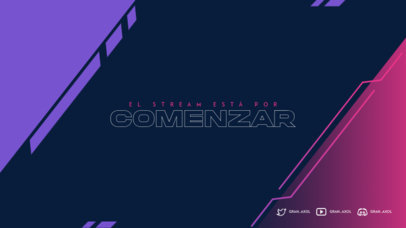 Futuristic Twitch Overlay Generator for a Starting Soon Screen