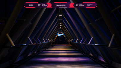 Twitch Overlay Creator Featuring a Futuristic Background