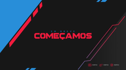 Twitch Overlay Maker Featuring Modern Graphics with a Starting Soon Screen