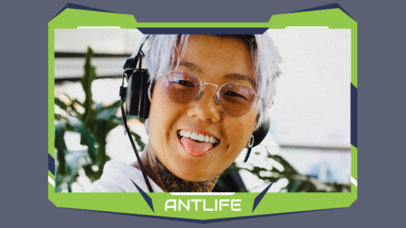 OBS Webcam Frame Generator for a Professional Gamer Streamer 5535b-el1