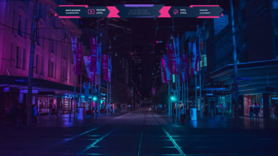 Twitch Overlay Maker with Futuristic Banners
