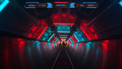 Futuristic-Style Twitch Overlay Maker with a Sci-Fi Background