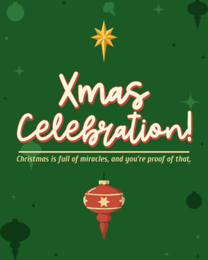 Instagram Post Generator Featuring a Festive Message for Xmas