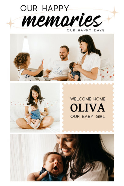 Photo-Themed Art Print Design Maker Featuring Family Pictures