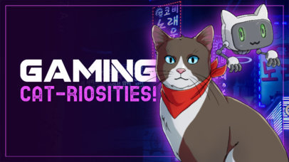 YouTube Thumbnail Generator Featuring a Stray-Inspired Theme 4520h-4933