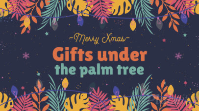 Intro Video Generator Featuring a Summer Christmas Theme