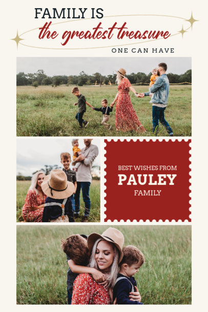 Family-Themed Art Print Design Generator Featuring Photos and a Quote