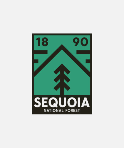 T-Shirt Design Generator Featuring a Sequoia National Forest Theme 5553e-el1