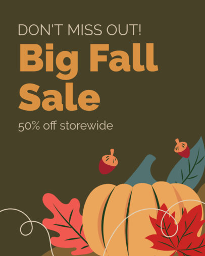 Instagram Post Template for Thanksgiving-Season Sales