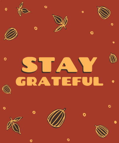 Thanksgiving-Themed T-Shirt Design Creator with a Quote and Illustrated Graphics