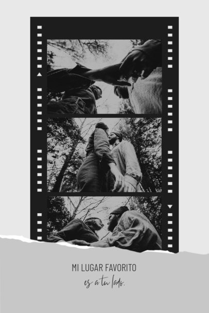 Art Print Generator Featuring Black and White Photos of a Happy Couple