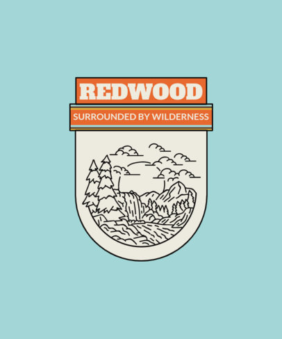 T-Shirt Design Maker Featuring Illustrated National Park Badges 5559 el1