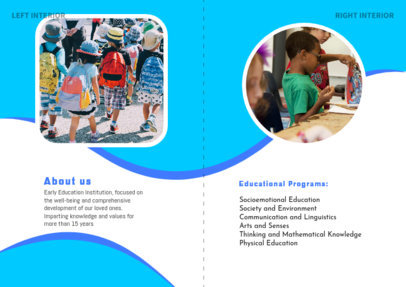 Brochure Design Template Featuring an Educational Program Information 5292c