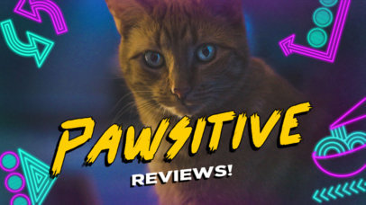 YouTube Thumbnail Creator Inspired by the Video Game Stray Featuring a Cat Photo 4809-4932a