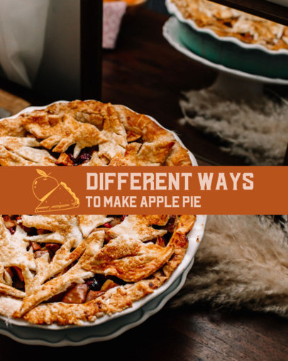 Instagram Post Creator for Thanksgiving Pie Recipes