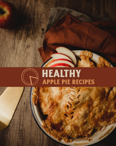 Instagram Post Creator for a Healthy Thanksgiving Apple Pie Recipe