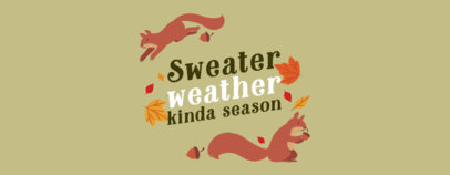 Mug Design Maker for Fall Weather Season Featuring Squirrel Graphics 4923d