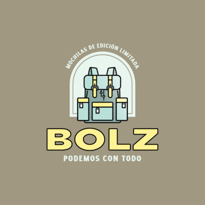 Logo Maker for a Dropshipping Backpack Supplier