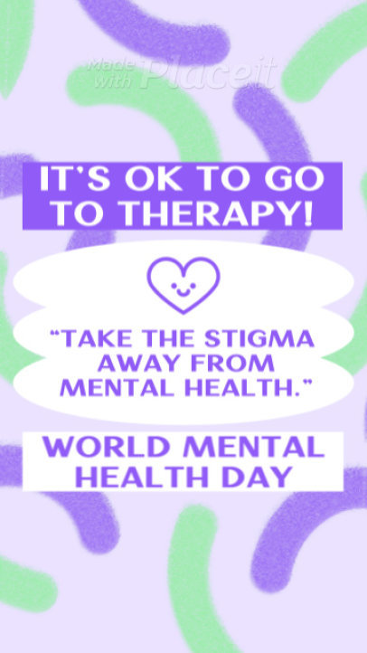 Mental Health-Themed Instagram Story Video Generator Featuring a Support Message 5827