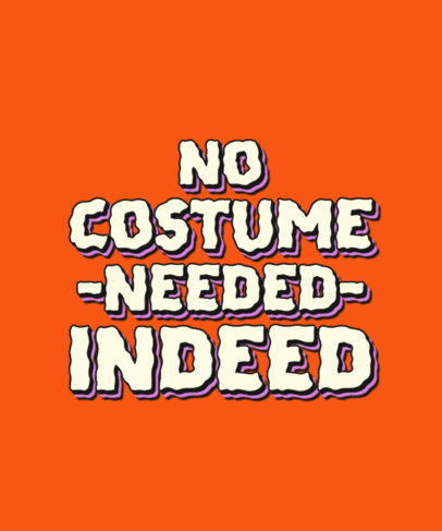 T-Shirt Design Generator Featuring a Fail Halloween Costume-Themed Quote
