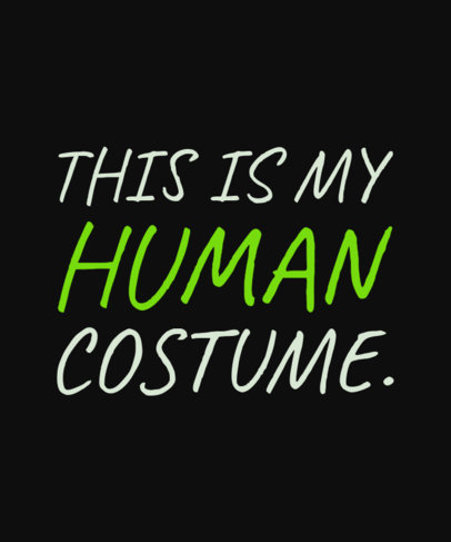 Fail Halloween Costume T-Shirt Design Template for Spooky Season