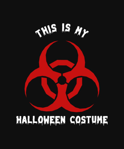 T-Shirt Design Maker Featuring a Funny Halloween Costume Theme