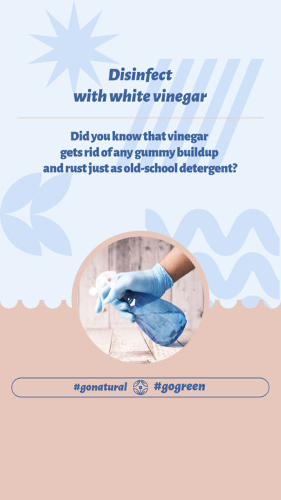 Instagram Story Template Featuring Eco-Friendly Cleaning Product Tips 5369