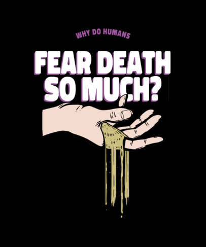 Horror-Themed T-Shirt Design Maker Inspired by the Sandman