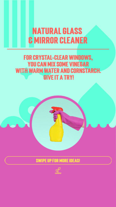 Instagram Story Generator with Tips for Eco-Friendly Mirror Cleaners 5369c