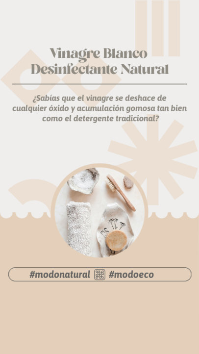 Instagram Story Template with a White Vinegar Cleaning Tip 5369e