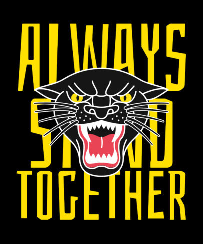 T-Shirt Design Maker Inspired by a Superhero Film Featuring a Panther Graphic 