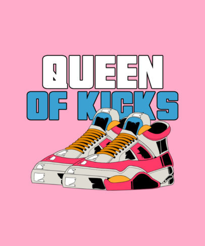 T-Shirt Design Maker Featuring Sneaker Graphics and a Streetwear Theme