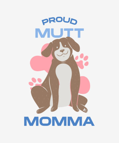 T-Shirt Design Generator with a Happy Dog Illustration