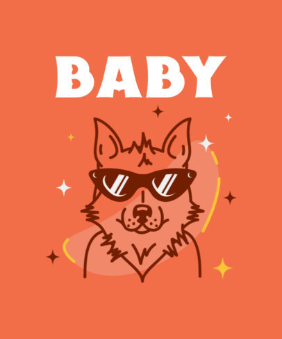 Fun T-Shirt Design Maker Featuring a Cool Dog