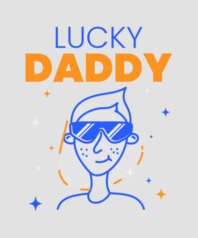 Fun T-Shirt Design Creator for a Dog Dad and His Pet 4948g