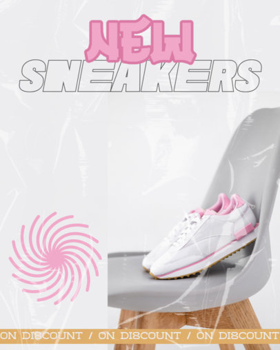 Instagram Post Maker for a New Sneaker Collection Promo