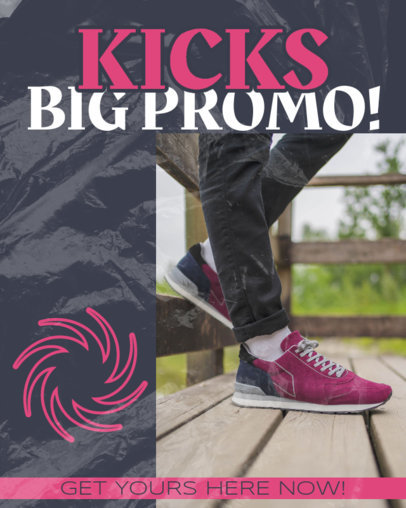 Instagram Post Template for a Sneakers Shop Time-Limited Offer